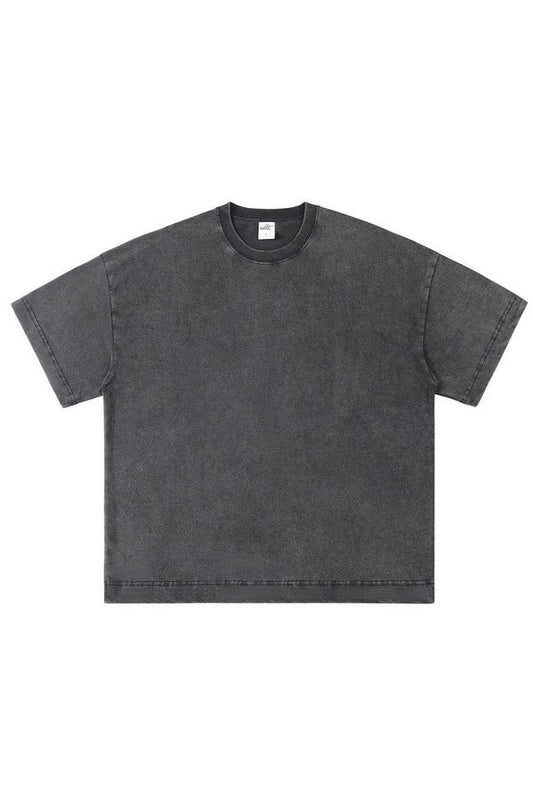Oversized Tee With Fried Wash Effect