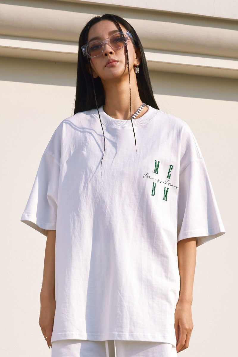 Tee With Embroidered Logo