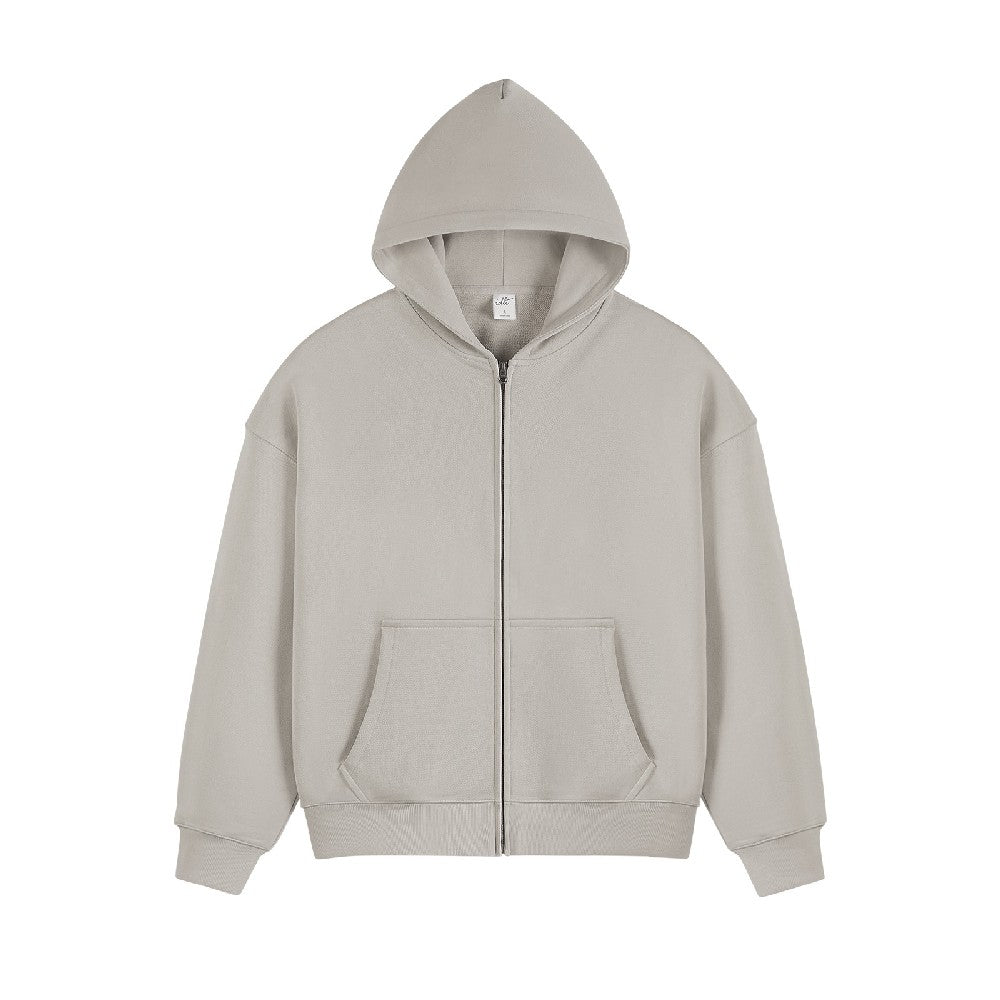 Zip-Up Hoodie In Heavy Weight Fabric