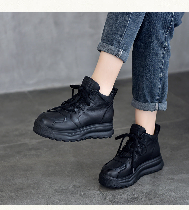 Classic Leather Thick Bottom Martin Boots