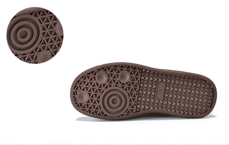 Classic Leather Lace-Up High Top Mid-heel Boots