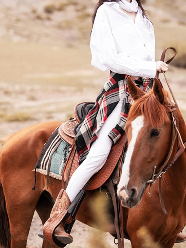 Vintage Embroidered Leather Knight Boots