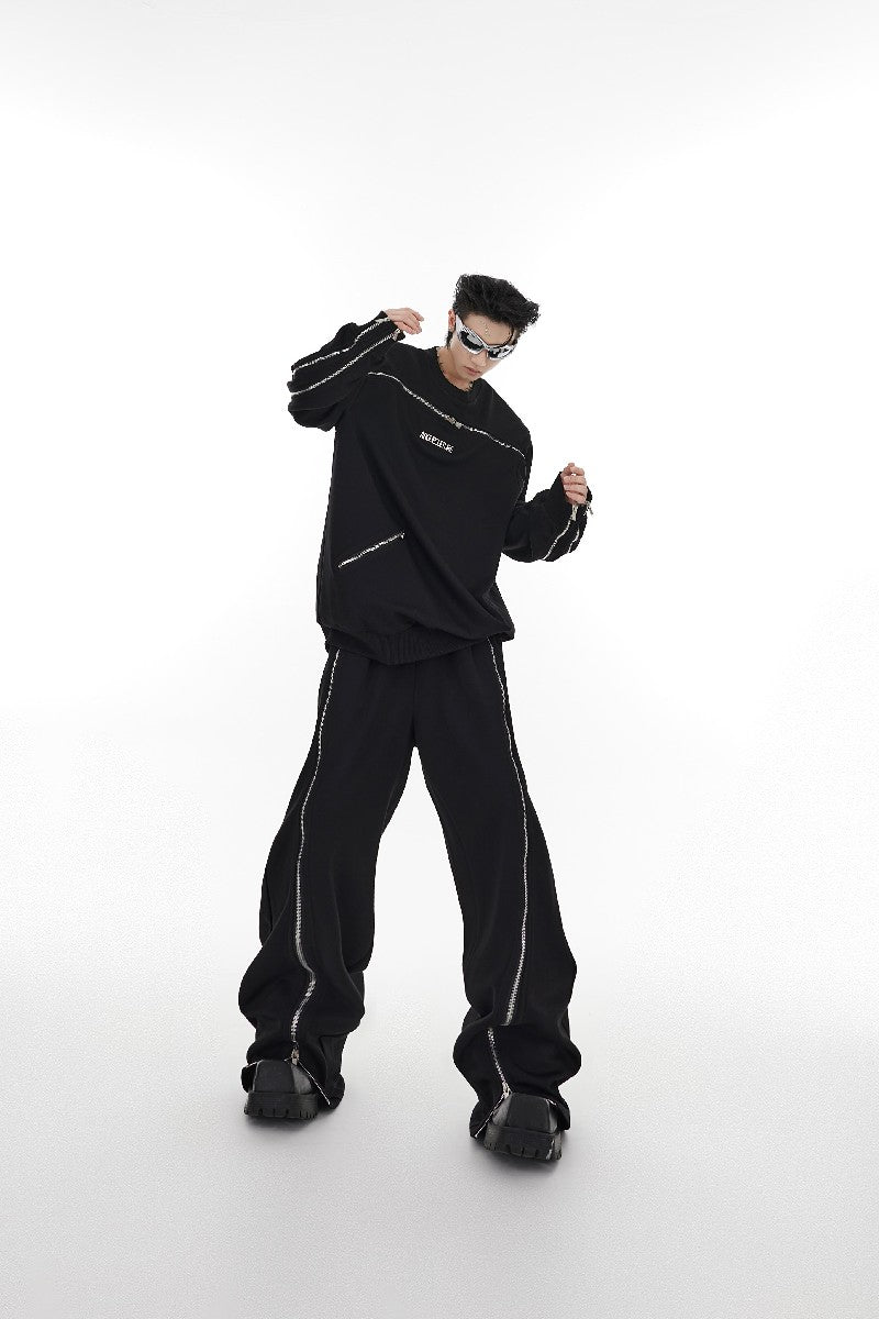 Shoulder Pad Logo Sweater