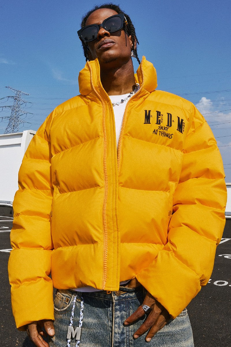 Puffer Jacket With Logo