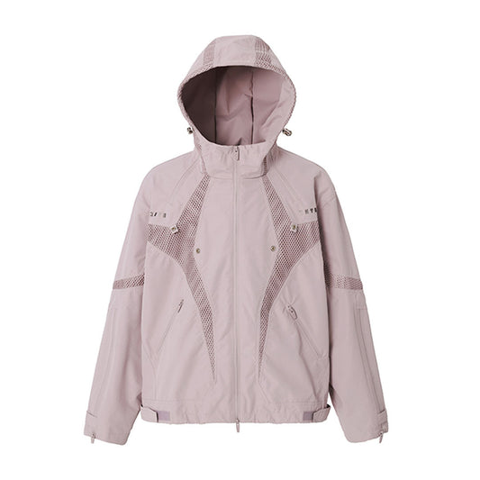Outdoor Hooded Mesh Rushing Jacket