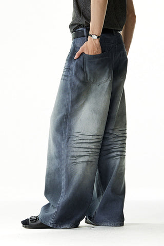 Classic Basic Crinkle Whisker Wash Jeans