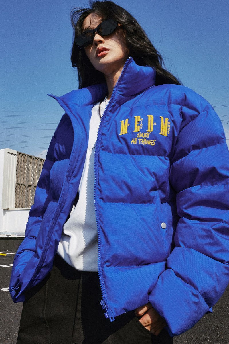 Puffer Jacket With Logo