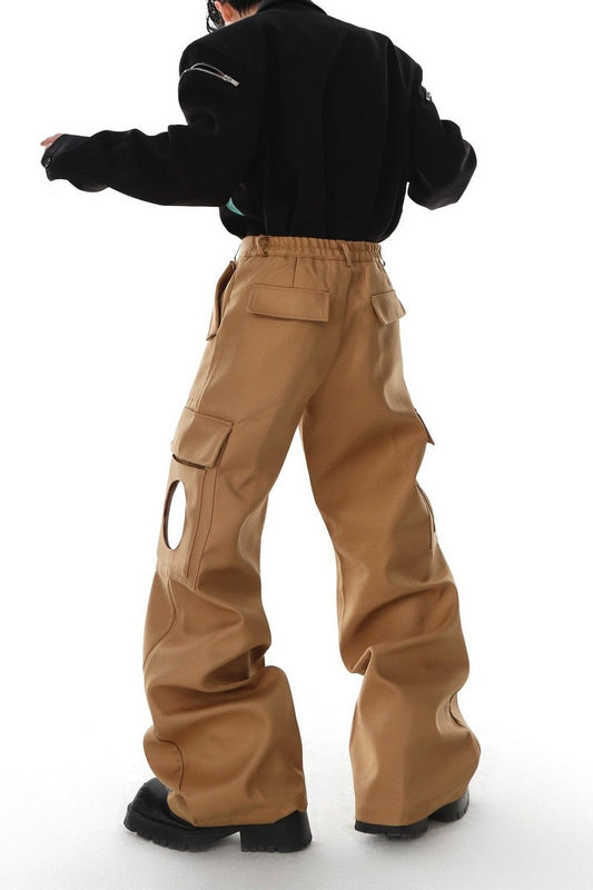 Mirrored Leather Pants