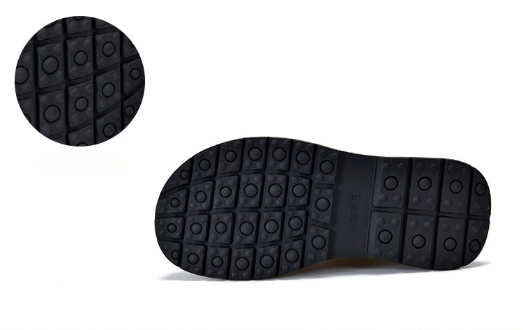 Warm Leather Thick Bottom Martin Boots