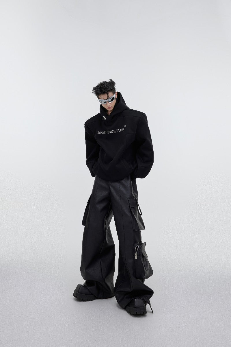 Shoulder Pad Logo Hoodie