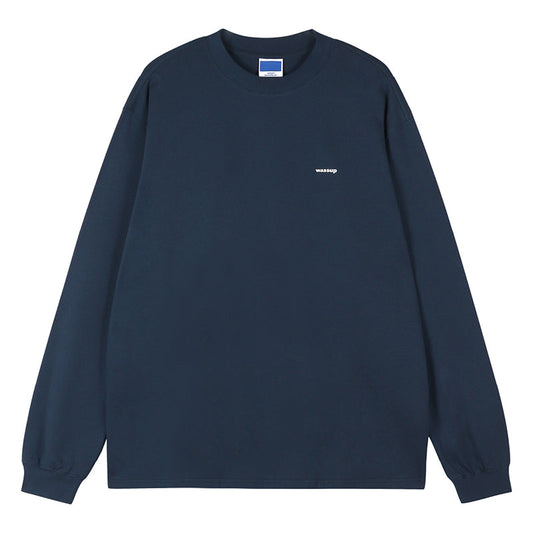 Minimalist Basic Small Logo Long Sleeved Tee