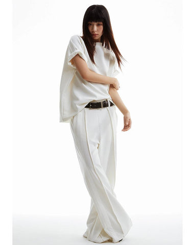 Pleated Wide Leg Pants