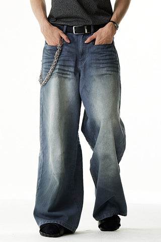 Classic Basic Crinkle Whisker Wash Jeans