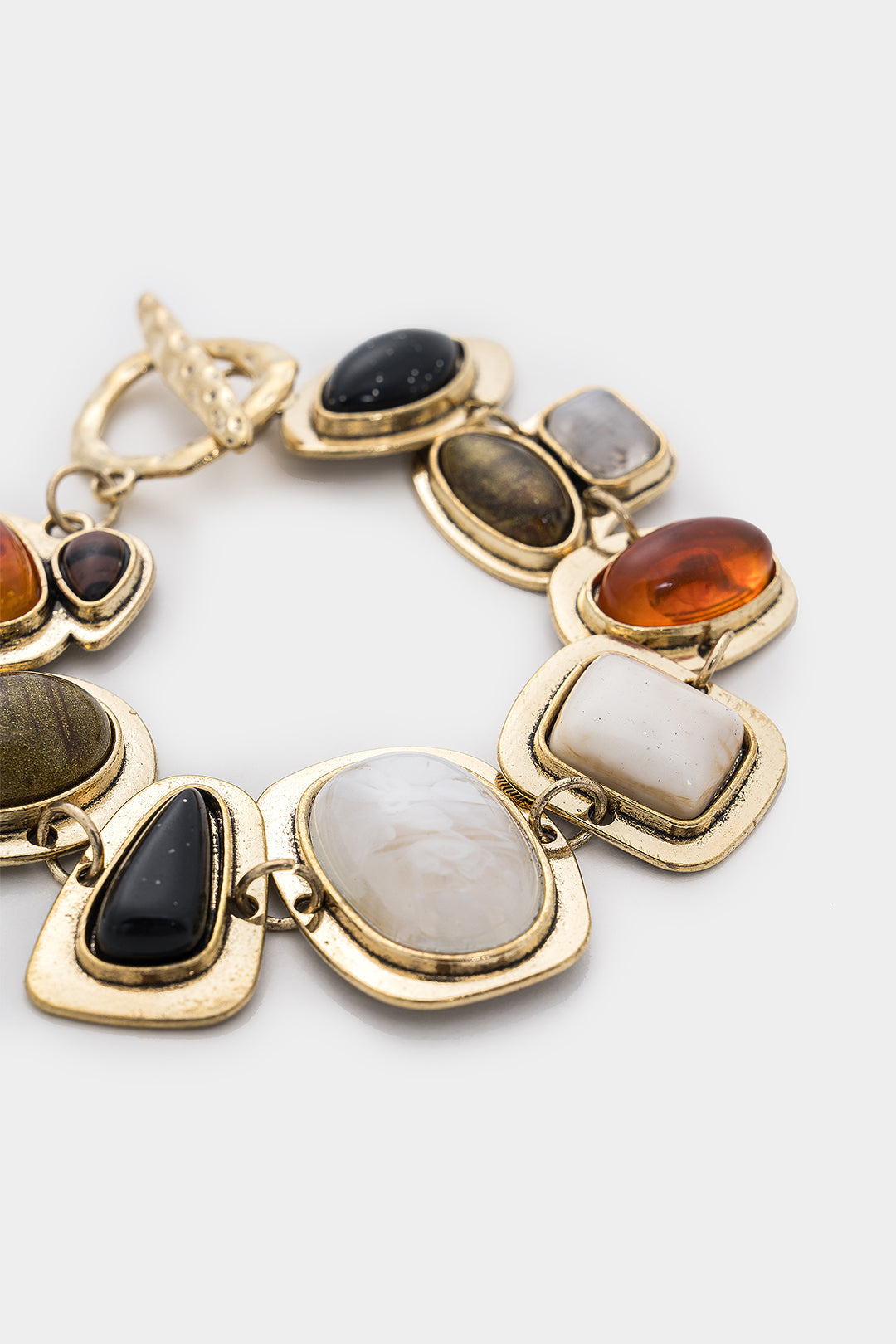 Beads Stone Metallic Bracelet