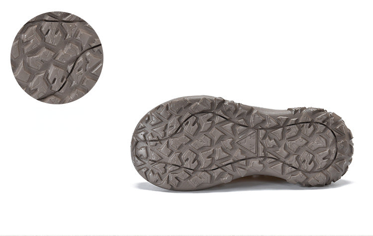 Versatile Leather Lace-Up Thick Bottom Shoes