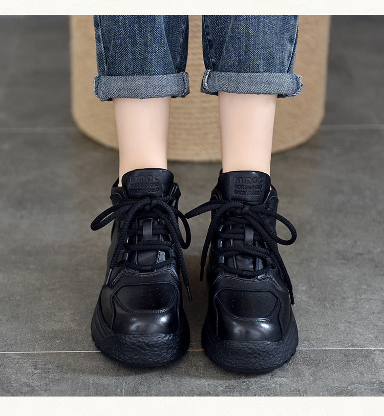 Classic Leather Thick Bottom Martin Boots