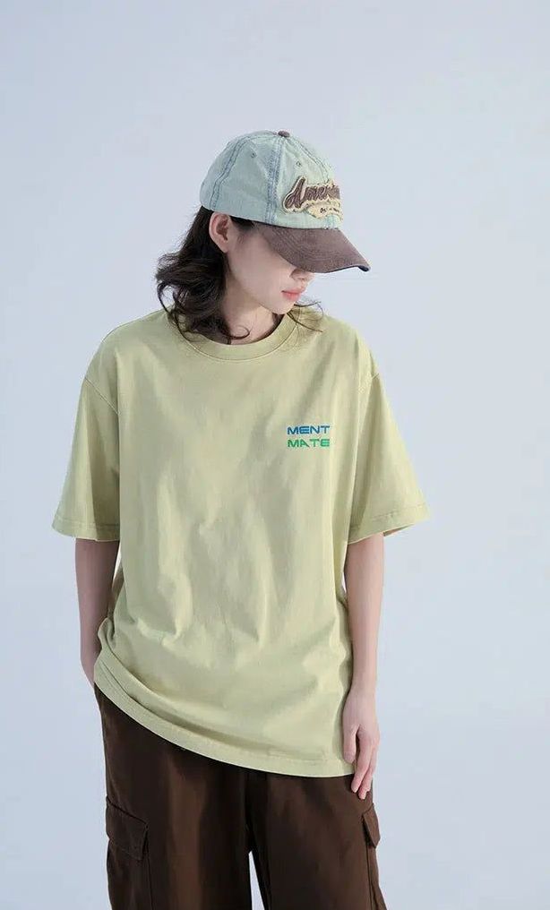 T-Shirt With Back Gradient Logo