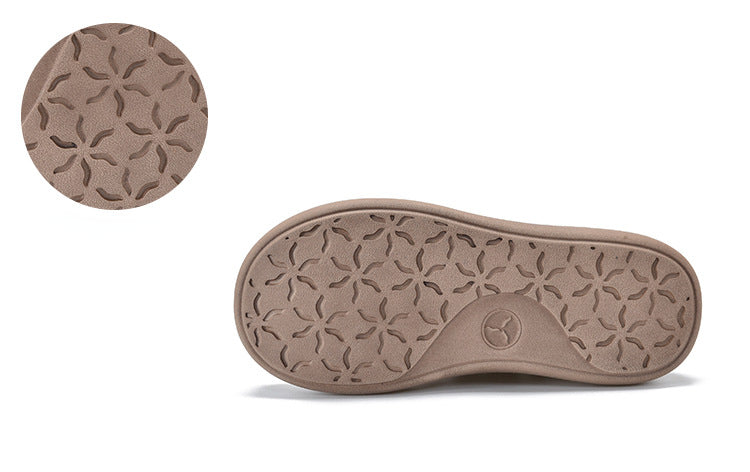 Casual Leather Thick Bottom Side Zipper Short Boots