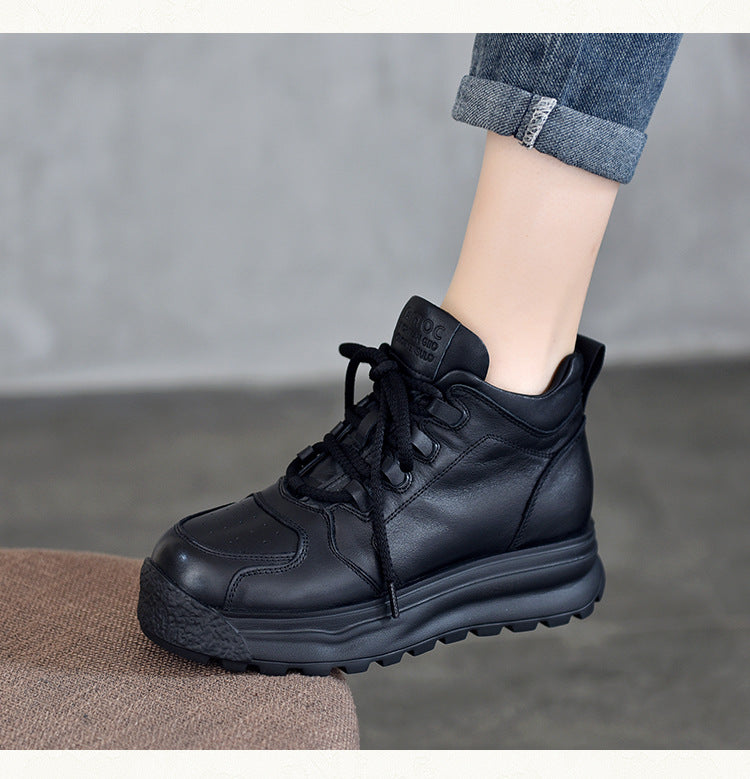 Classic Leather Thick Bottom Martin Boots