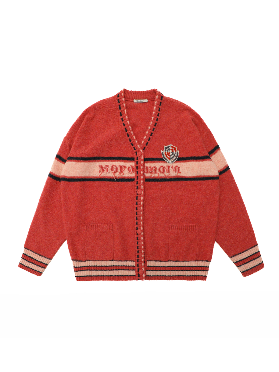 Retro Knit Oversize Long Cardigan