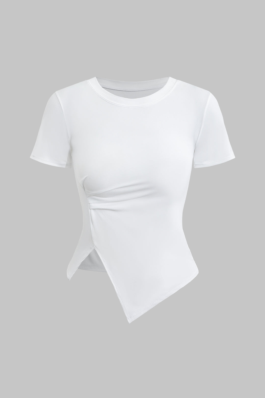 Asymmetrical Short Sleeve T-Shirt