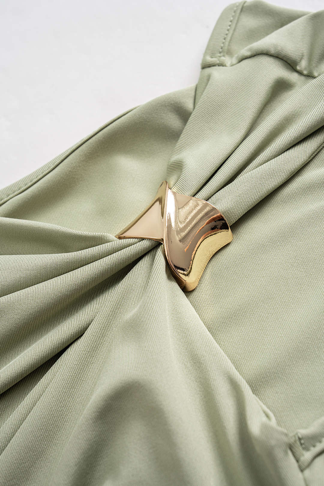 Asymmetrical Metallic Detail Tank Top