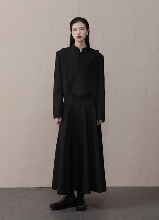 Flowy Pleated A-Line Skirt