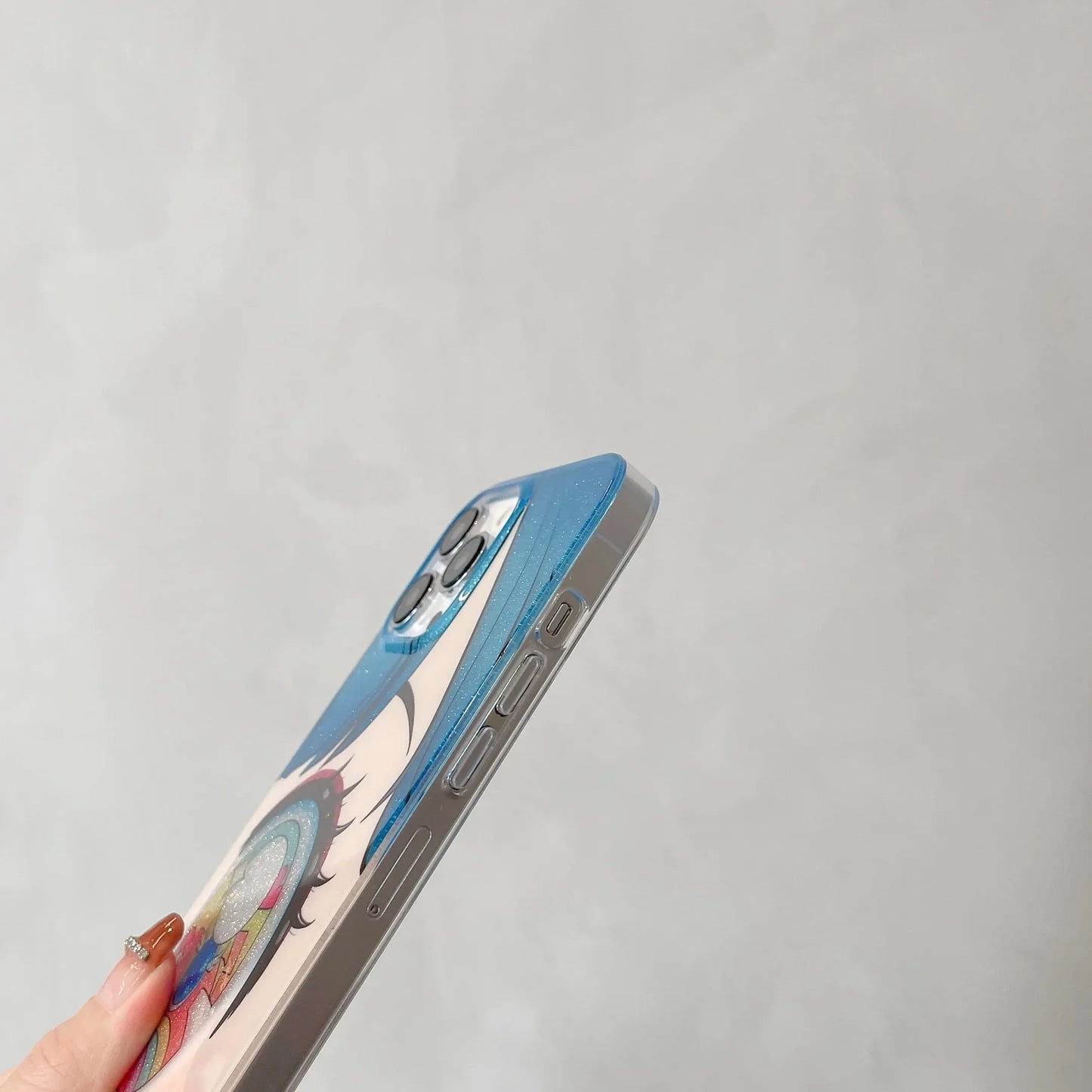 Anime Girl Glitter Phone Case