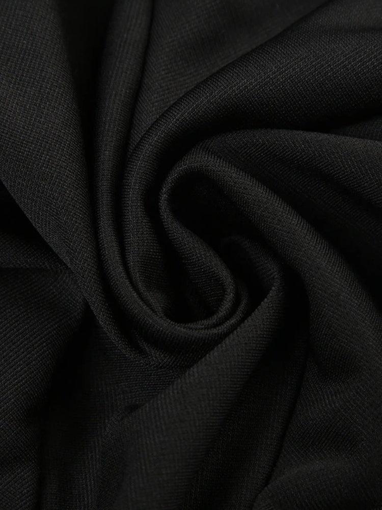 Black Coquette Mini Skirt