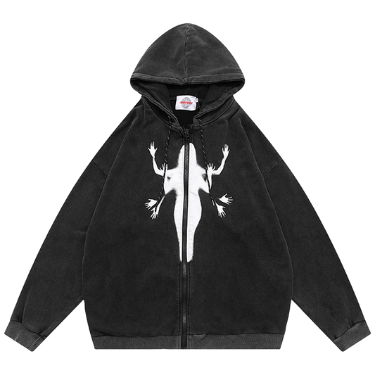 Silhouette Zip Hoodie