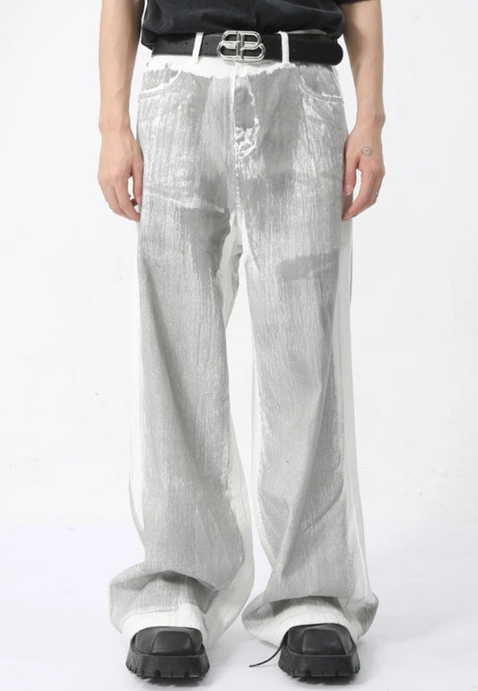 Cyberpunk Silver Pants