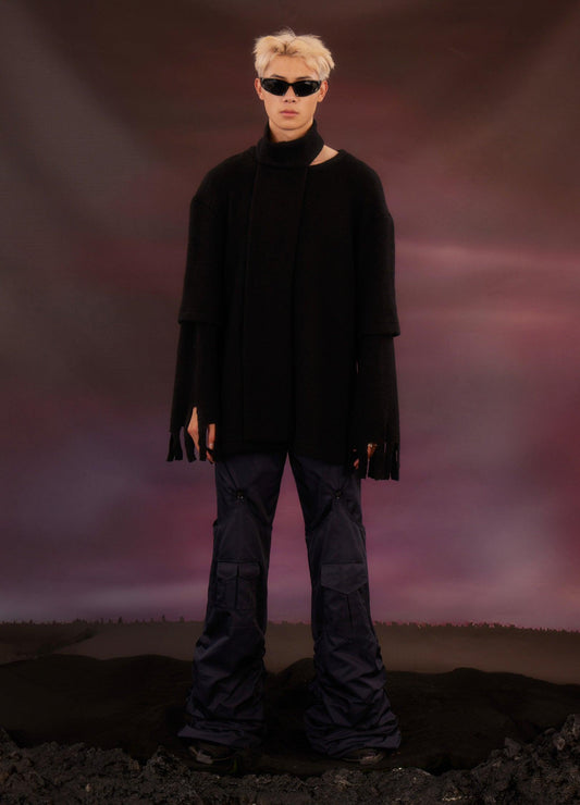 Urban Punk Knit Scarf Sweater