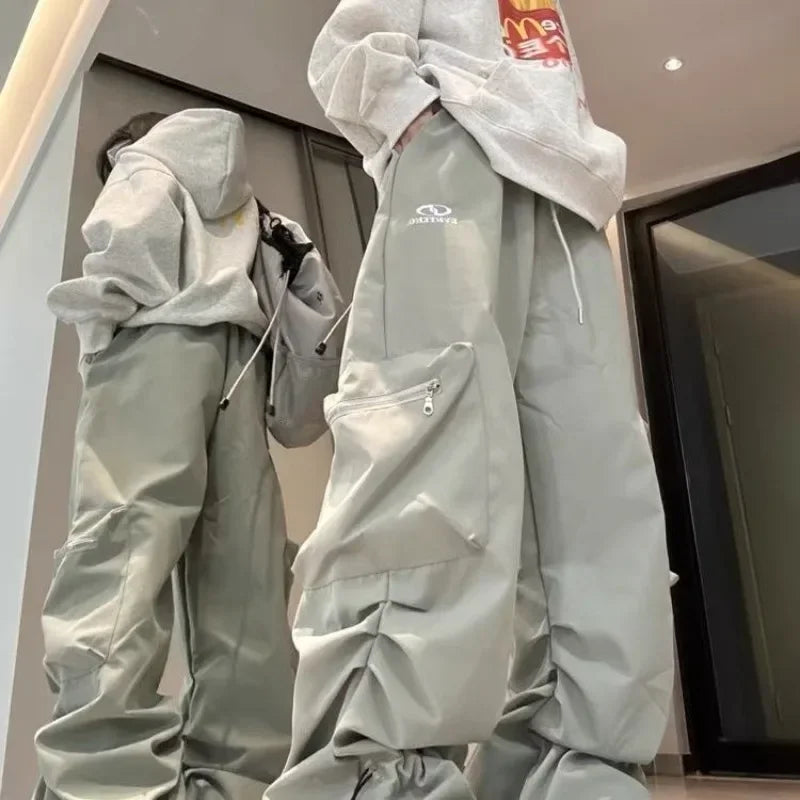 Vintage Pleated Cargo Pants