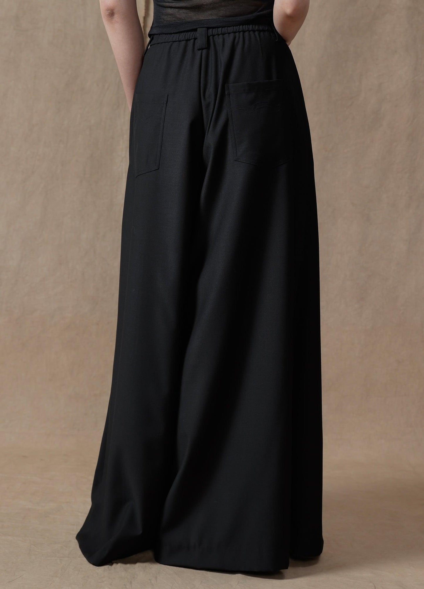 Ultra-Wide Double Waistband Trousers