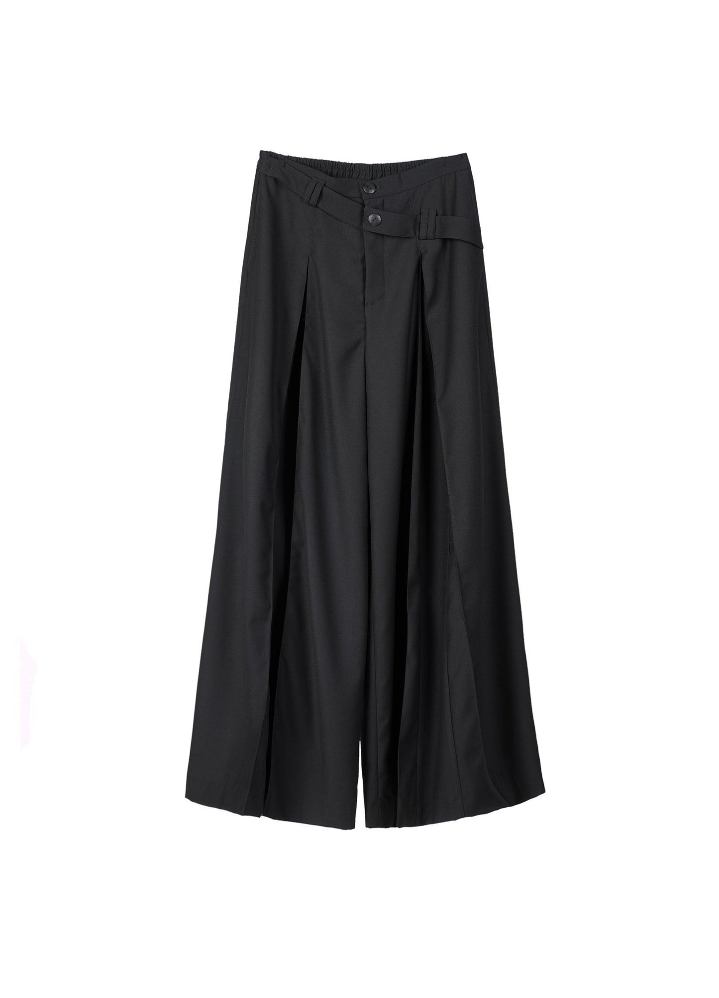 Ultra-Wide Double Waistband Trousers