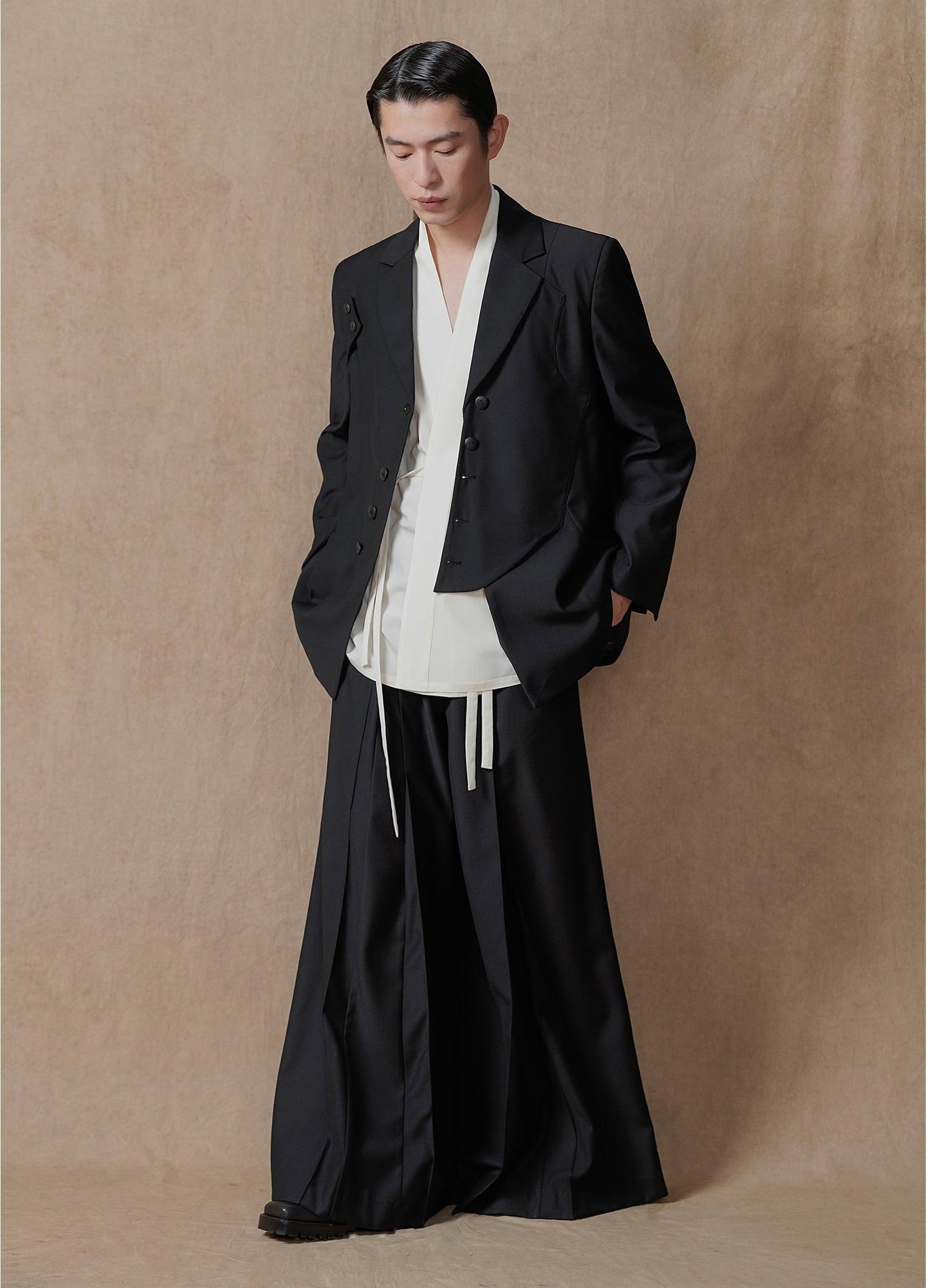 Ultra-Wide Double Waistband Trousers