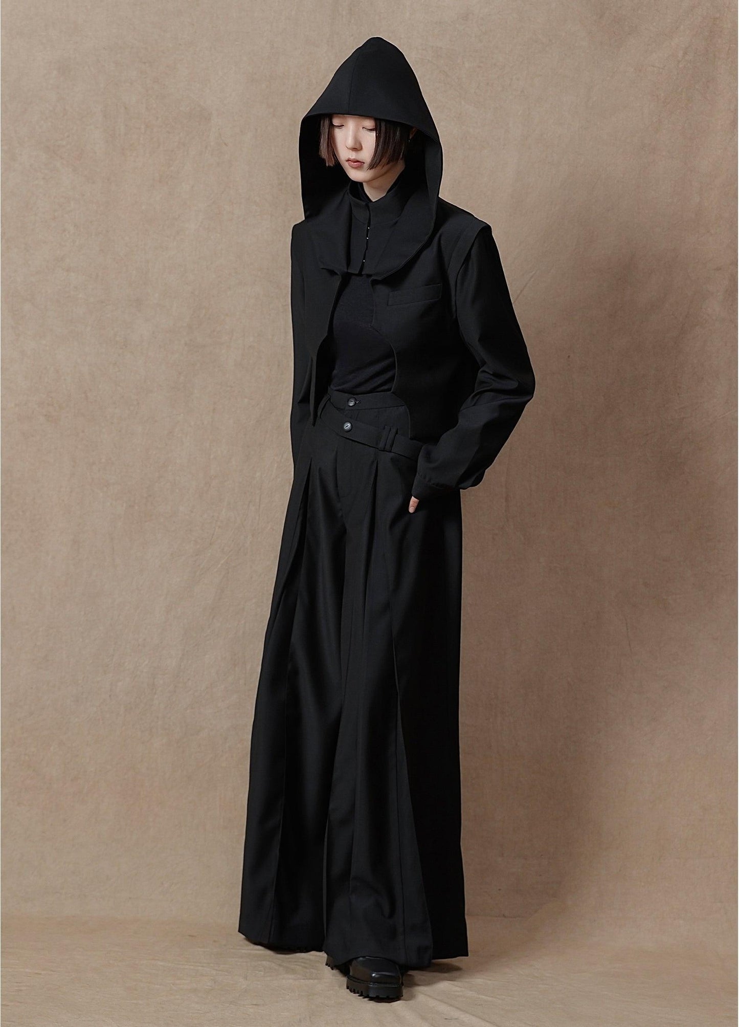 Ultra-Wide Double Waistband Trousers