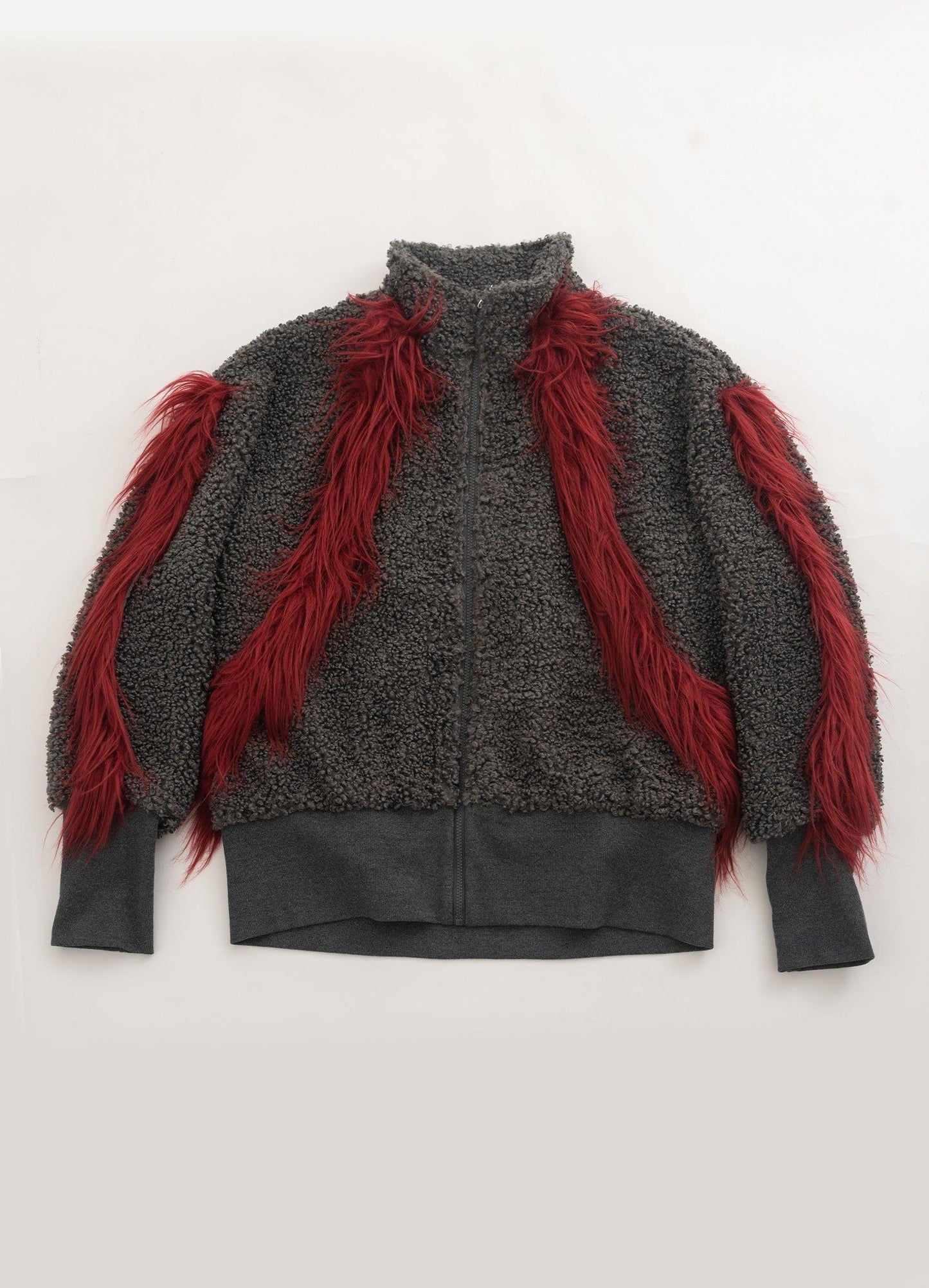 Y2K Harajuku Punk Faux Fur Jacket
