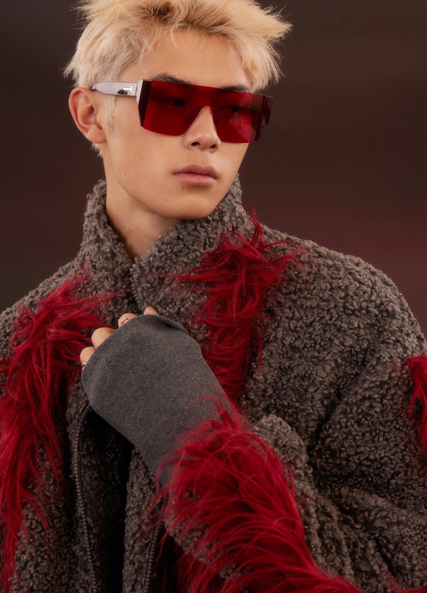 Y2K Harajuku Punk Faux Fur Jacket