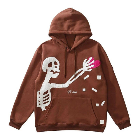 Editorial Dept. 'Heartthief' Skeletal Luxe Hoodie