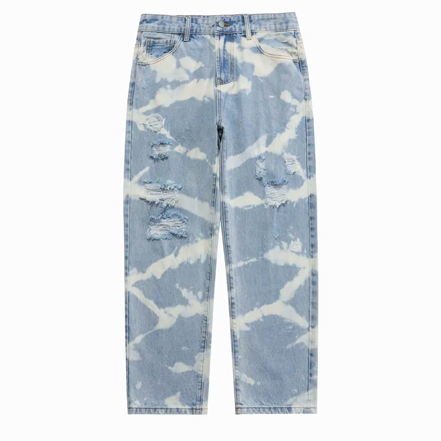 Tie-Dye Distressed Jeans