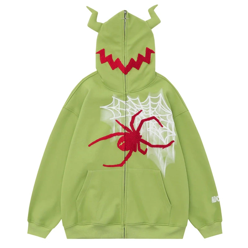 Monster Spider Zip-Up Hoodie