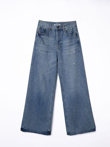 Classic Wide-Leg Denim Jeans