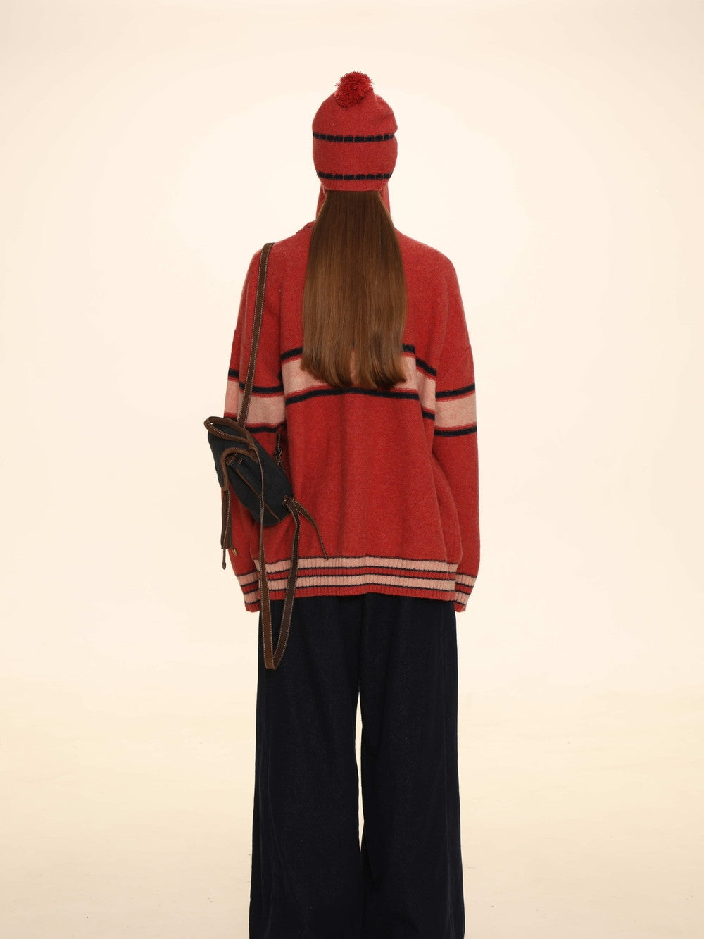 Retro Knit Oversize Long Cardigan