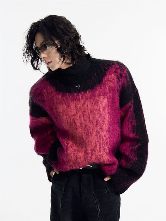 Magenta Ombre Sweater
