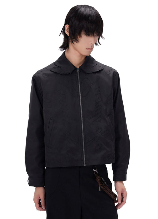 Parallel World Leaf Print Jacket