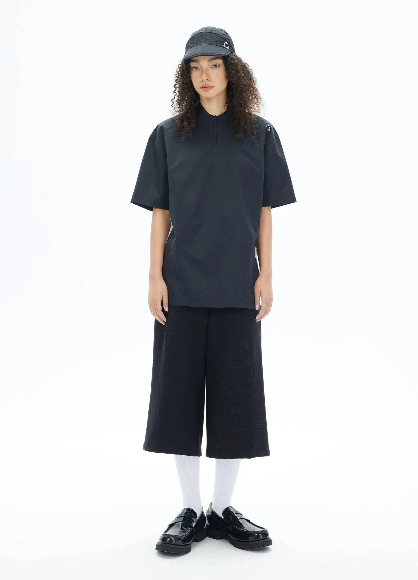 Relaxed Fit Cropped Shorts