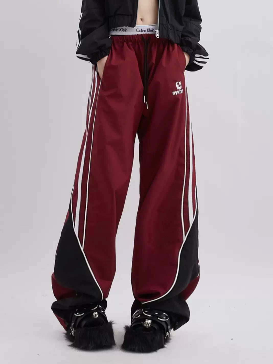 Side Stripe College Style Sports Pants