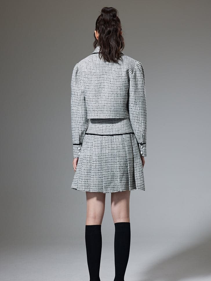 Small Fragrance Jacket & High Waist Skirt Combo