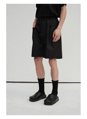 Shorts With Side Zippered Pockets